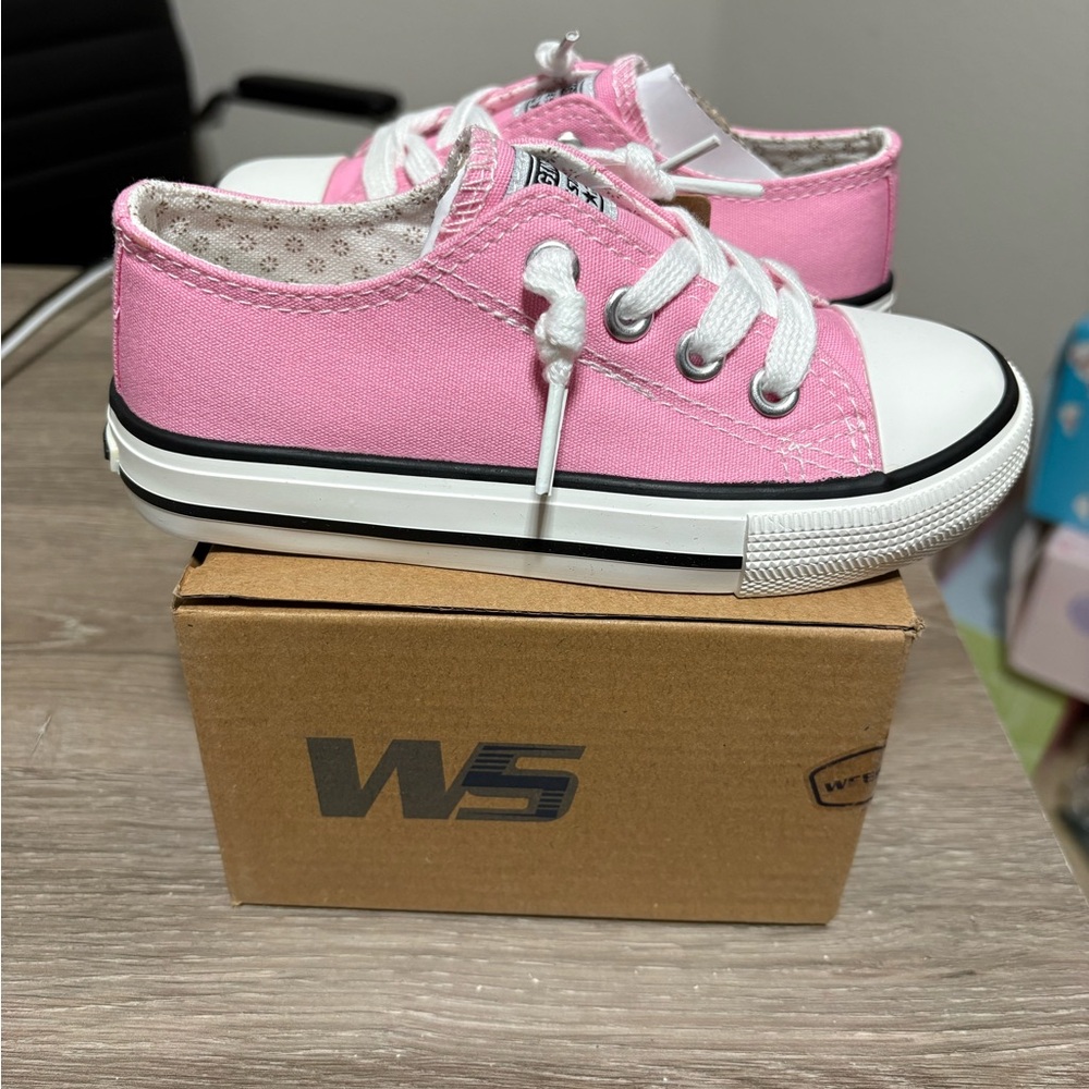 Size 11 (TD) - Pink Weestep Originals Lowtop Shoes (Toddler / Preschool)